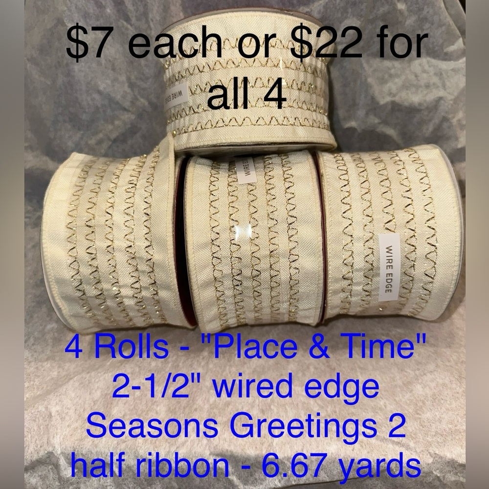 2-1/2" Wired Edge Ribbon